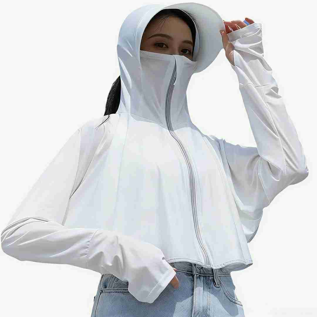 Women Long Sleeve Sun Protection Lightweight Hoodie Workout Jacket Outdoor

