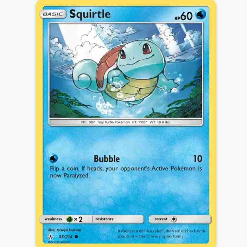 Squirtle pkmn card