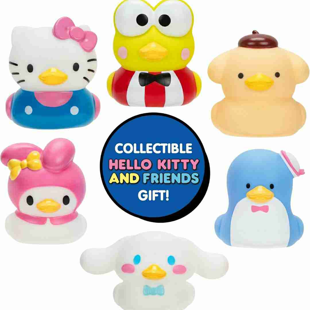 Hello Kitty and Friends Duckz - Rubber Duck Water Toys for Pool & Bath - Officially Licensed Sanrio

