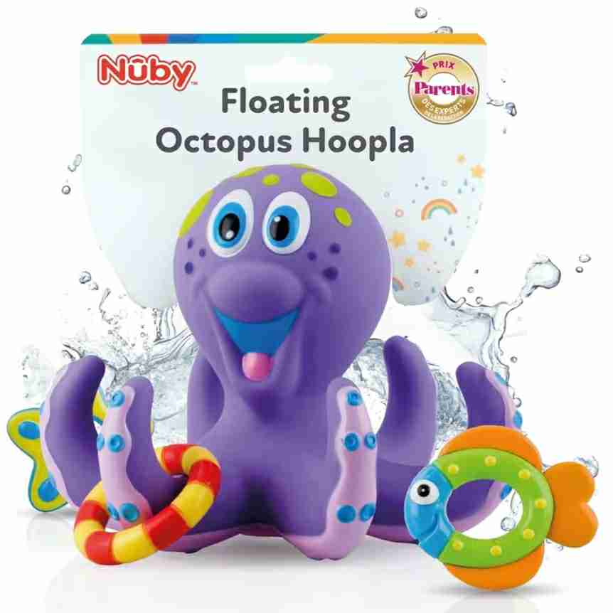 Floating Octopus with 3 Hoopla Rings

