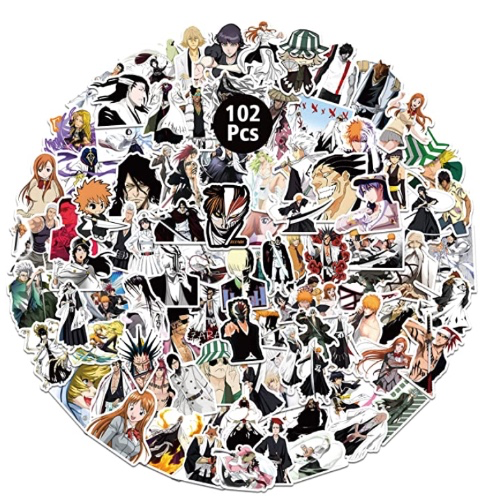 Amazon.com: Bleach Anime Stickers 102PCS Japanese Decors Graffiti Wall Art for Teens for Laptop Suitcase Bumper Cars Motorcycle Waterproof Vinyl Decorations : Automotive