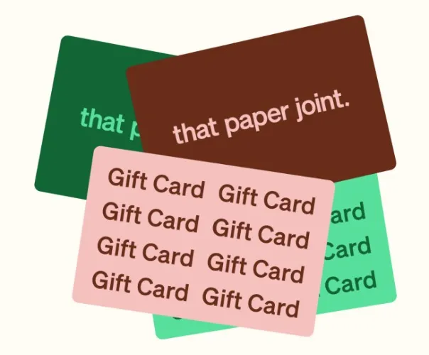 Gift card - Collage supplies