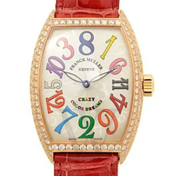 Women's Crazy Hours Alligator Leather Silver-tone Dial Watch