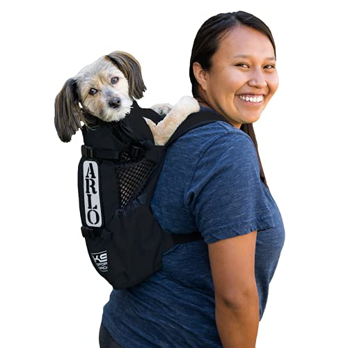 K9 Sport Sack | Dog Carrier Adjustable Backpack (Medium, Air 2 - Jet Black) - Medium - Air 2 - Jet Black