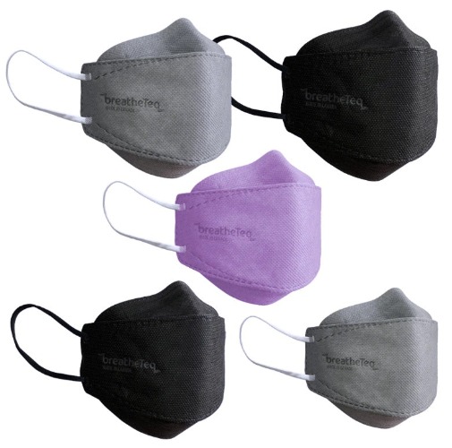 BreatheTeq KN95 5-pcs Sample Sizing Kit - Non-Medical Face Mask | 5-pieces-sample-kit