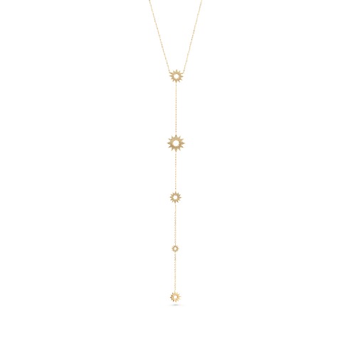 Sunlit Drop Chain, Yellow / Shiny