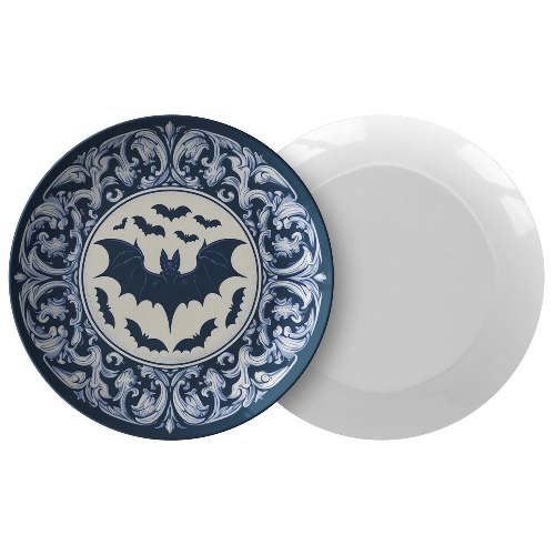 Flying Bat 10" Dinner Plate Set - Set of Four