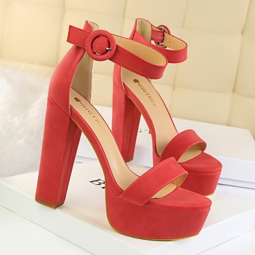 Heels that Provide Comfort and Style - Sugarbaby - Red / 7
