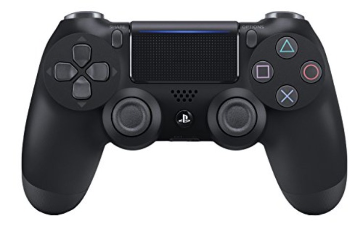 Sony, Manette PS4 DUALSHOCK 4 Officielle, Accessoire PlayStation 4, Sans Fil, Batterie Rechargeable, Bluetooth, Couleur : Jet Black - Noir - Unique