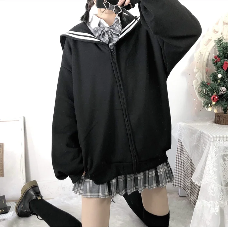 Teens Harajuku Hoodie Zipper Top Coat Casual Puff Long Sleeve Cute Girl Solid Color Cozy Jacket https://www.amazon.com/dp/B07TFCFL2B/?coliid=I129BBJG8RL48Q - Google Search