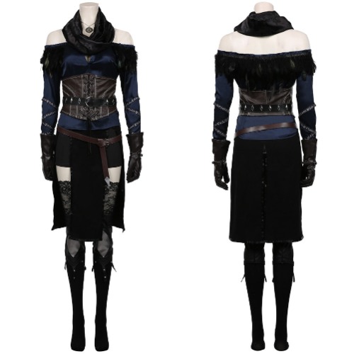 The Witcher 3: Wild Hunt Yennefer Top Skirt Outfits Halloween Carnival Suit Cosplay Costume | Female / L