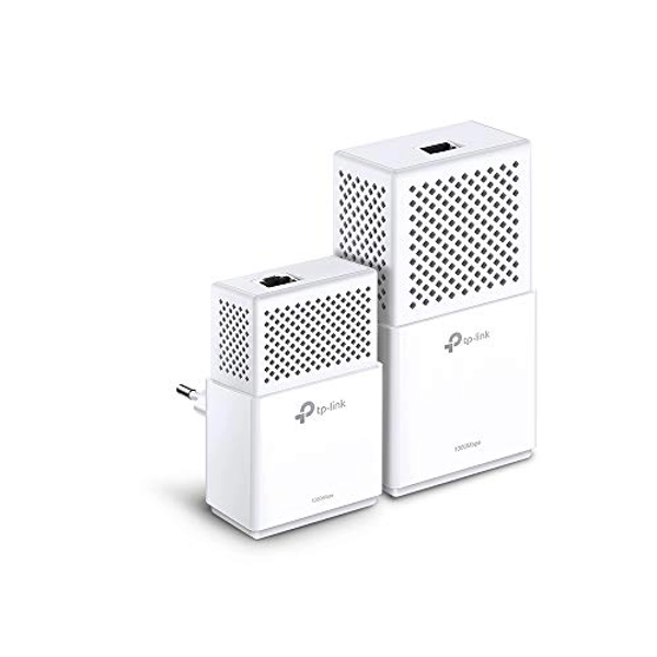 TP-Link TL-WPA7510 - KIT de Adaptadores Powerline Gigabit AV1000 Cobertura Internet, Línea Eléctrica, WiFi AV 1000 Mbps 2 Puertos, ideal Smart TV, Ps4, Nintendo Switch