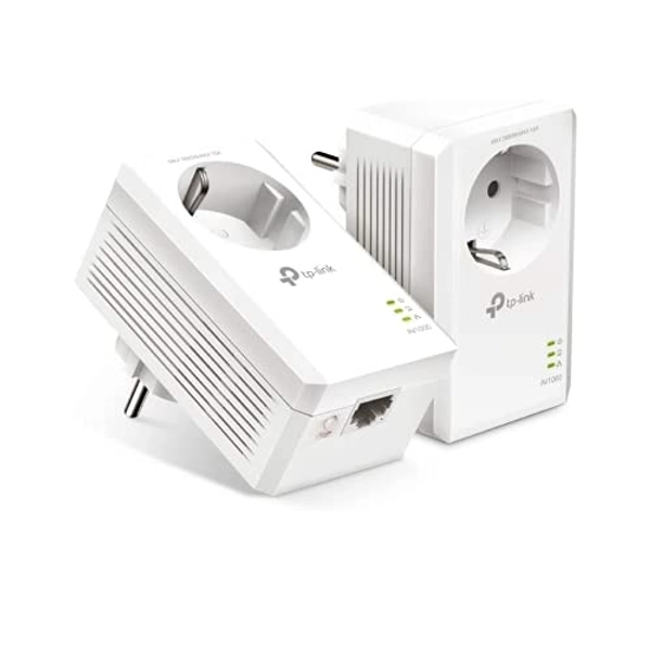 TP-Link TL-PA7017P Gigabit Powerline AV1000 - Kit de inicio, Sin WiFi, 1 Gigabit Puerto, Super Ahorro de Energía, Color Blanco