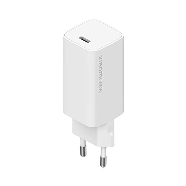 Xiaomi 65W Fast Charger con GAN Tech - Cargador de Carga rápida, 65W, GAN, Material semiconductor de Tercera generación, Compacto, Blanco (Versión ES + 3 años de garantía)