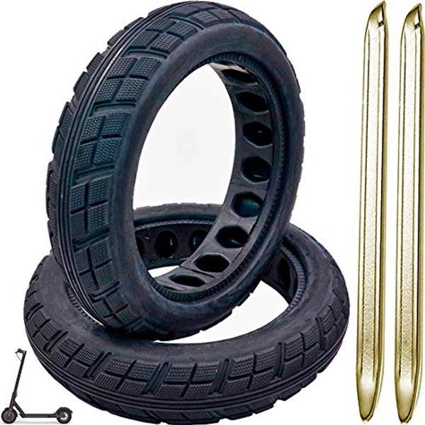 AllRiders® - Pack de pegatinas + palancas + tuercas + tornillos + neumáticos de 8,5 pulgadas alveolados elevables, goma tender patinete eléctrico Xiaomi M365