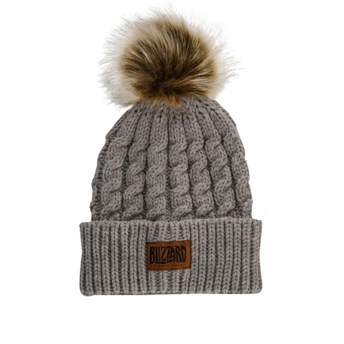 Bonnet gris à pompon en fausse fourrure Blizzard Entertainment