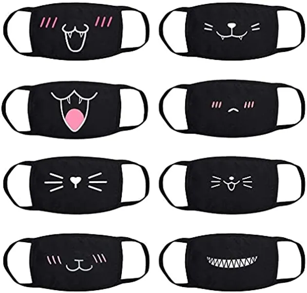 Cute black face masks :3