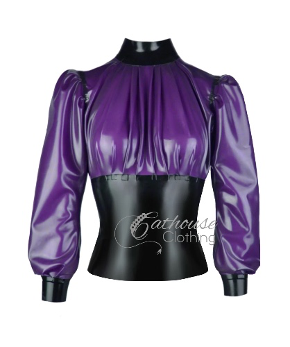 Latex blouse from Cathouse Clothing 💜