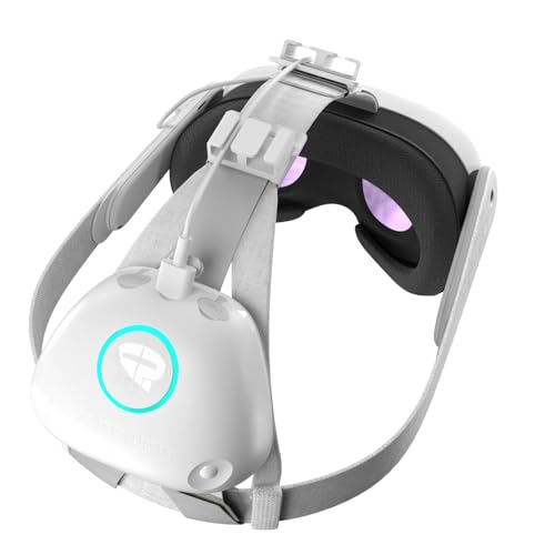Rebuff Reality VR Power for Meta Quest 3 and Quest 2- VR Headsets Battery Pack with10,000 mAh Battery- Extended 8+ Hrs of Playtime, Counter Balance with Improved Comfort