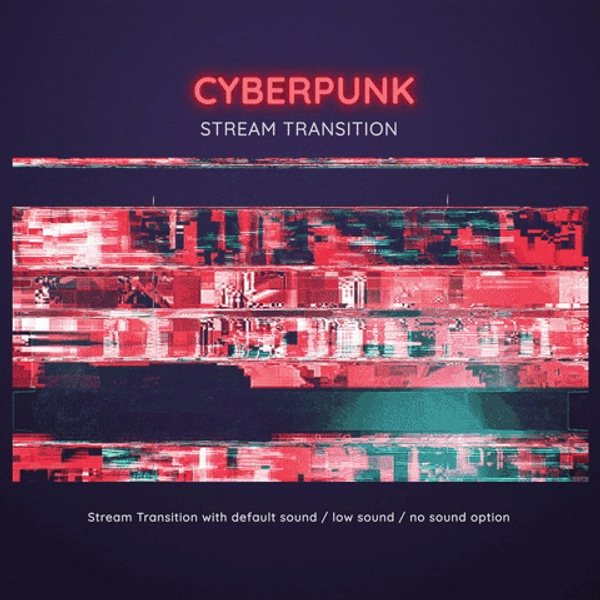 Cyberpunk Stream Transition - Red