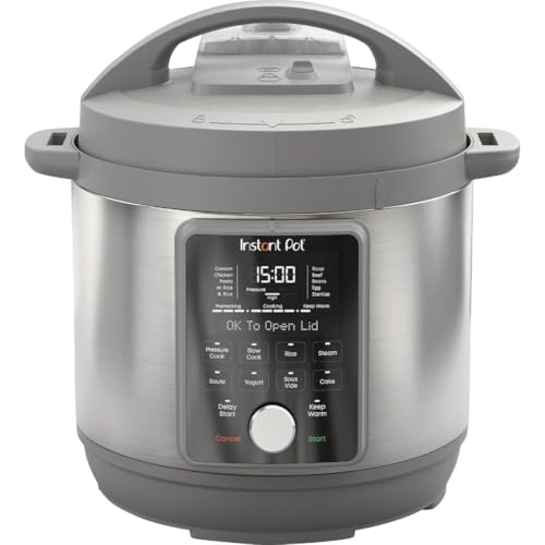 Instant Pot Duo Plus, 8-Quart Whisper Quiet 9-in-1 Electric Pressure Cooker, Slow Rice Cooker, Steamer, Sauté, Yogurt Maker, Warmer & Sterilizer, App With Over 800 Recipes, Stainless Steel - 8 Quarts