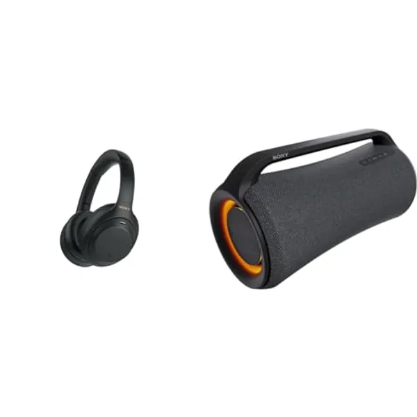 Sony WH-1000XM4 Wireless Premium Noise Canceling Overhead Headphones & SRS-XG500 X-Series Wireless Portable Bluetooth Boombox Party-Speaker