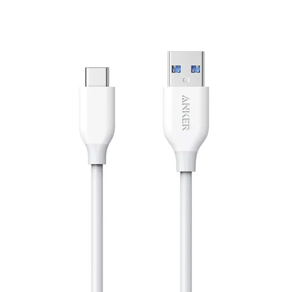 Anker USB C Cable, PowerLine USB 3.0 to USB C Charger Cable (3ft) with 56k Ohm Pull-up Resistor for Samsung Galaxy Note 8, S8, S8+, S9, Oculus Quest, Sony XZ, LG V20 G5 G6, HTC 10