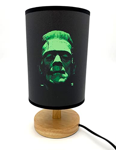 Frankenstein Table Lamp Bedside Night Light Wood Base Room Decoration or Great Gift Ideas
