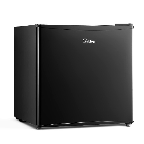 Midea WHS-87LB1 Refrigerator, 2.4 Cubic Feet, Black - Black 2.4 Cubic Feet Refrigerator