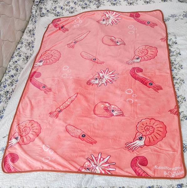 Prehistoric Cephalopods Blanket