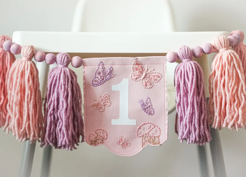 Fairy Mushroom High Chair Banner 🥳 