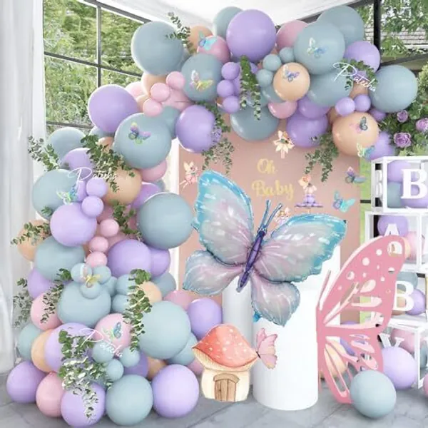 Butterfly Balloon Arch Kit 12ft Fairy birthday 