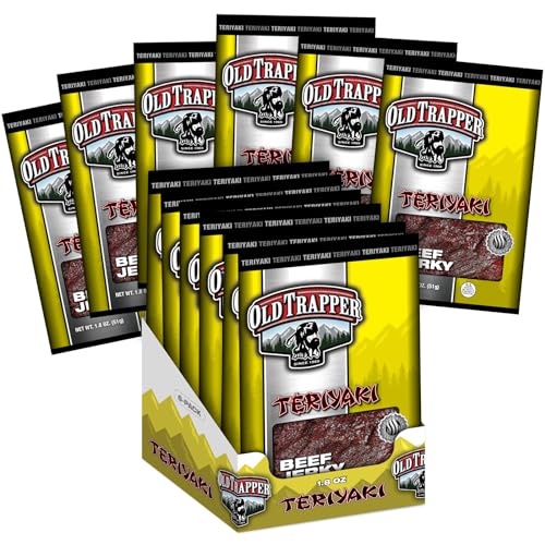 Old Trapper Beef Jerky - Teriyaki - 1.8 Ounce (Pack of 6)