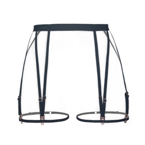 Frisson Garters Black - 2X/3X / Black