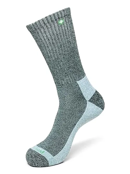 Insect Shield Lightweight Hiking Socks With Permethrin Bug Repellant - Protective Clothing for Men & Women - Large - Charcoal