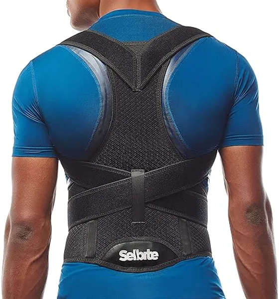 Back Brace Posture Corrector for Men and Women - Adjustable Posture Back Brace for Upper and Lower Back Pain Relief - Muscle Memory Support Straightener (XX-Large) (45-48") - XX-Large (Waist 45”-48”)