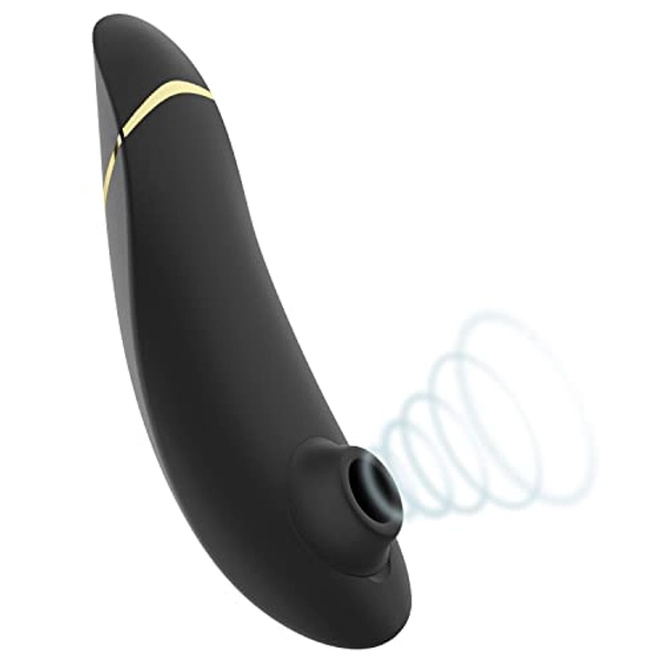 Womanizer Premium 2 Clitoral Vibrator Clit Sucking Massaging Sex Toy Massager for Women, Black