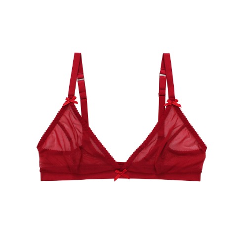 Sally Bralette Red Mesh | Red Mesh / S