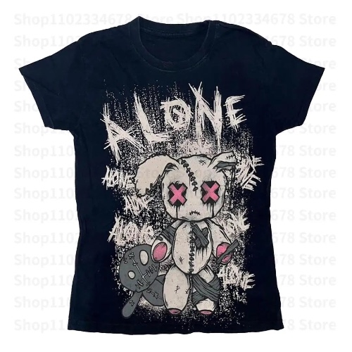 Black Grunge Alt T-shirt - Black / M