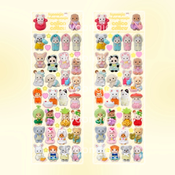 Critters Stickers (Ver. 2) | Sylvanian Fam Stationery