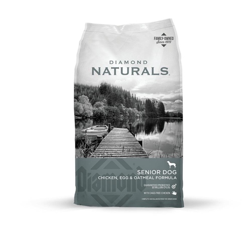 Diamond Naturals Senior Chicken, Egg & Oatmeal Dry Dog Food | 35-lb
