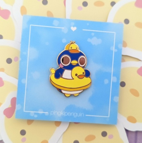 Duckie Pool Party Enamel Pin