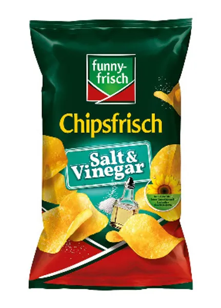 funny-frisch Chipsfrisch Salt und Vinegar, 10er Pack (10 x 175 g)