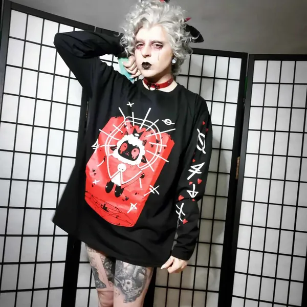 Cult of the Lamb Long-sleeve T-shirt (Sizes: S-XXL)