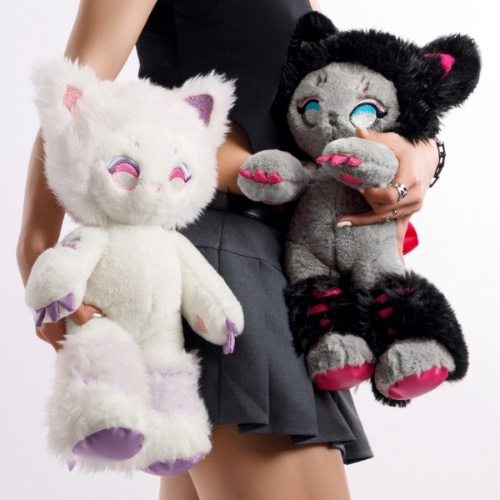 Grey/White Sweetheart Cat 43cm Plush Doll