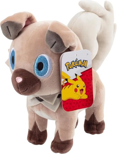 Pokémon 8" Rockruff Plush - Officially Licensed - Generation 7 Sun and Moon Figure - Quality Soft Stuffed Animal Toy - Gift for Kids, Boys, Girls & Fans - 2+