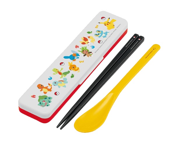 Pokemon Chopsticks, Spoon, And Case Set