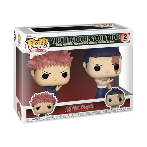 Funko POP! Animation: JJK - 2 Pack Yuji Itadori & Todo - Jujutsu Kaisen - Collectable Vinyl Figure - Gift Idea - Official Merchandise - Toys for Kids & Adults - Anime Fans - Japanese