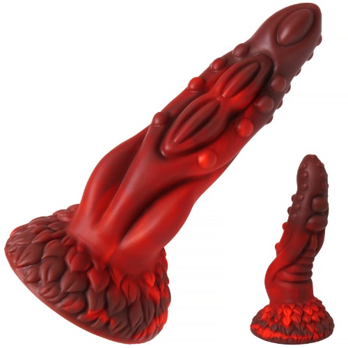Special Realistic Dildo, Monster Dildos Plug Dildo, Octopus Tentacle Silicone Dildos with Suction Cup, Animal Replica Monster Silicone G-Spot Stimulation Sex Toy for Unisex (Red)