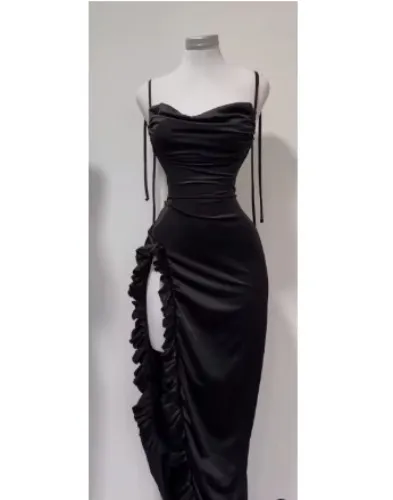 cross-border dressY2K sexy halter Spice Girl dress